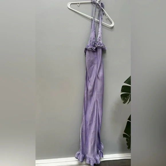 H&M Light Purple Frill Trim Slip Dress in XS - Picture 3 of 5